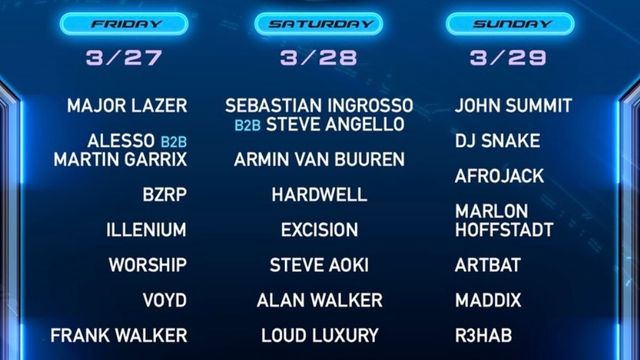 Ultra Miami 2026: Full Mainstage Running Order Revealed with Major Lazer, SHM Duo, and John Summit Set to Close